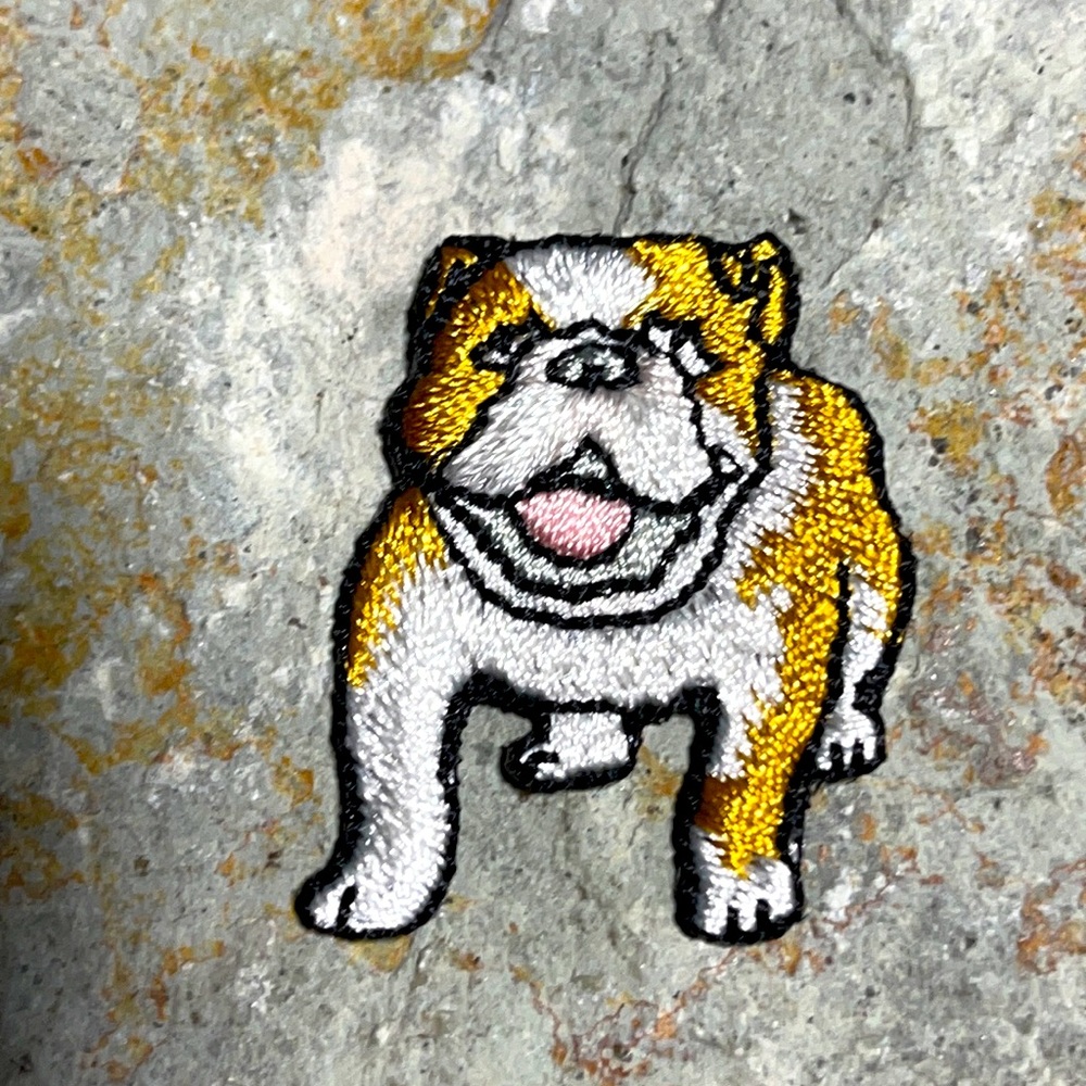 3/$25 sew on patch - bulldog style doggie